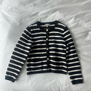 NWOT Emilie sweater lady jacket in stripe